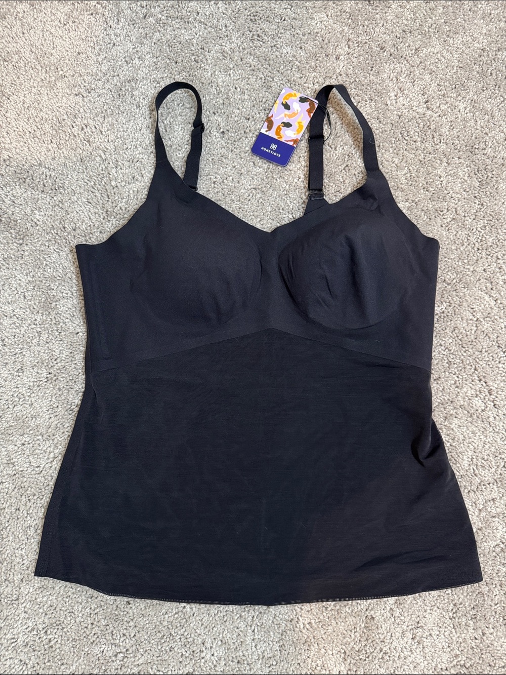 NWT Honeylove LiftWear Tank in Black Size 1X